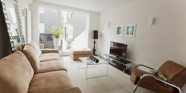 Lounge in a serviced town house